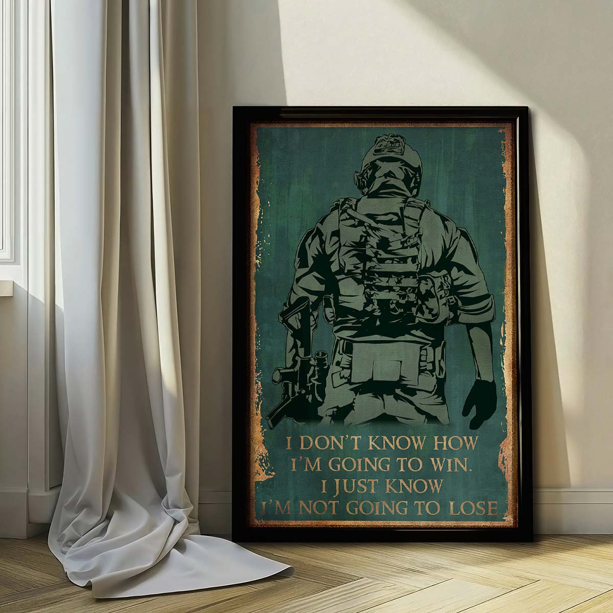 SD041 - I Don't Know How I'm Going To Win - I'm Just Know I’m Not Going To Lose - Soldier - Vertical Poster - Vertical Canvas - Soldier Poster