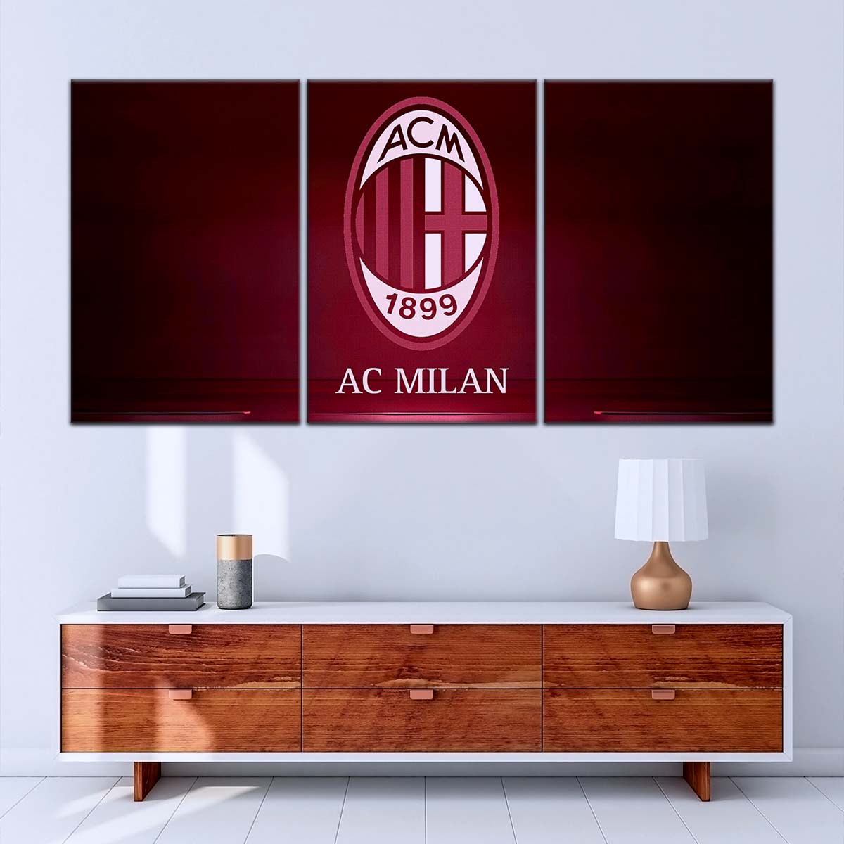 Soccer Wall Art - FB5029 - AC Milan - Soccer Poster - Soccer Canvas