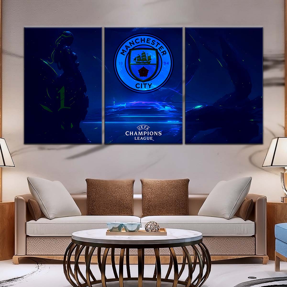Soccer Wall Art - FB5048 - Manchester City FC - Soccer Poster - Soccer Canvas