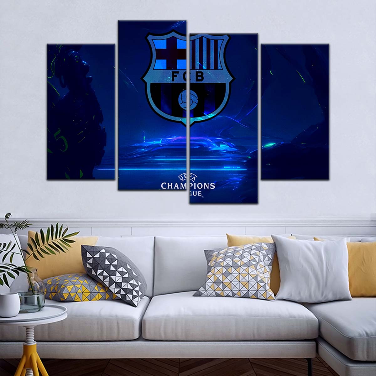 Soccer Wall Art - FB5057 - Champions League FC Barcelona - Soccer Poster - Soccer Canvas