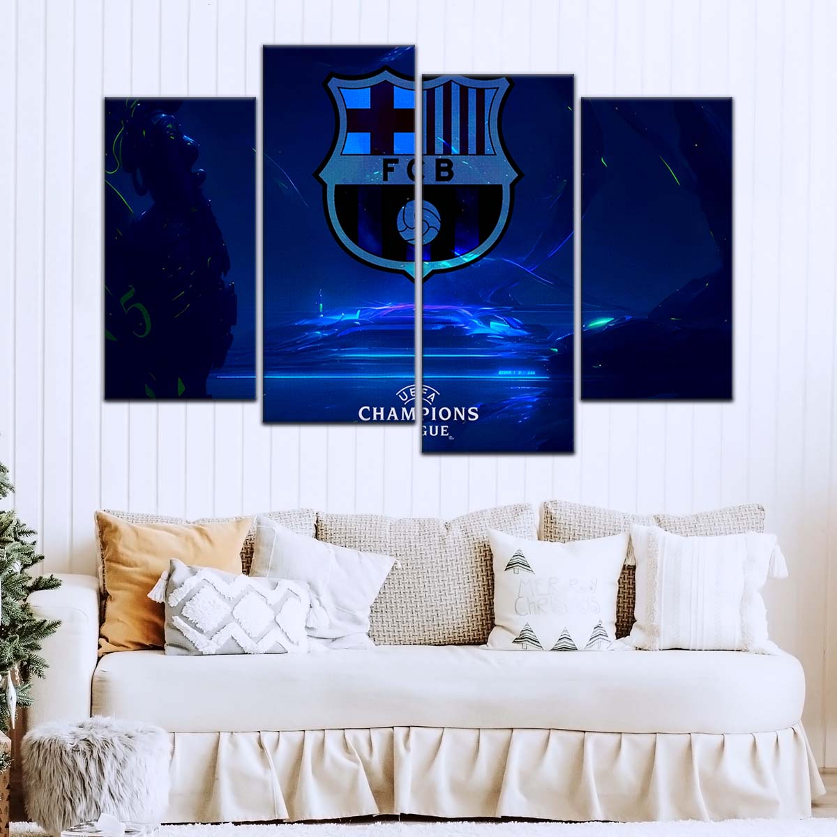 Soccer Wall Art - FB5057 - Champions League FC Barcelona - Soccer Poster - Soccer Canvas