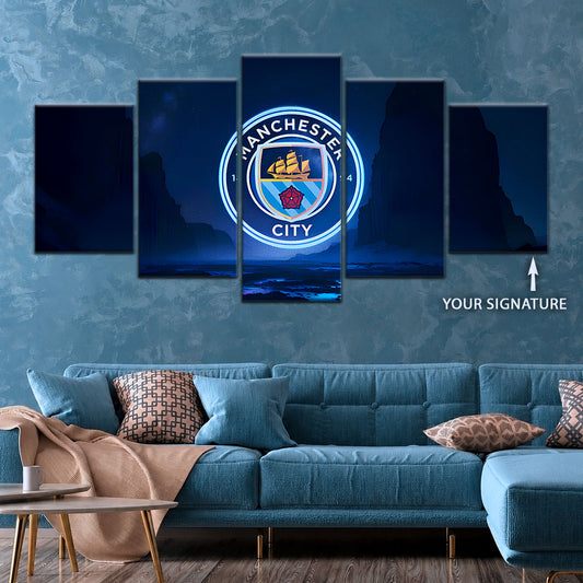 Soccer Wall Art - FB5047 - Manchester City - Soccer Poster - Soccer Canvas