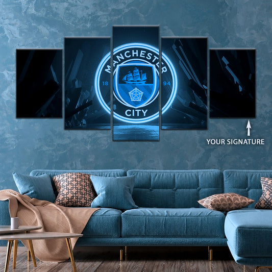 Soccer Wall Art - FB5049 - Manchester City FC - Soccer Poster - Soccer Canvas