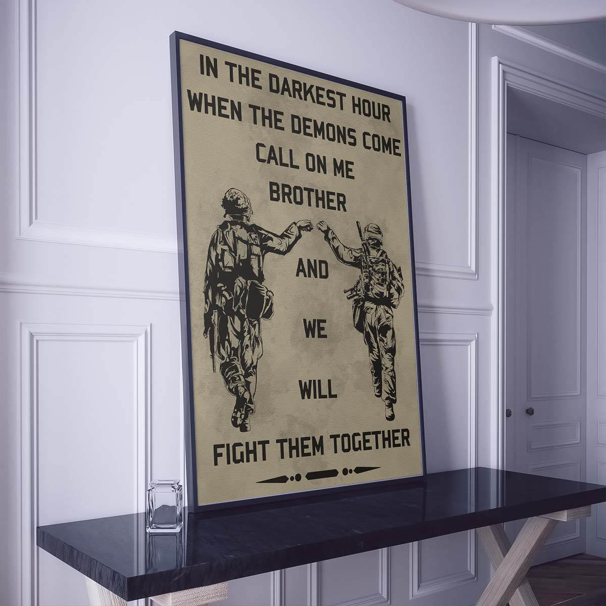 Soldier Wall Art - Soldier Poster - Soldier Canvas - Call On Me Brother - Army - Marine - SD001 - Vertical Poster - Vertical Canvas