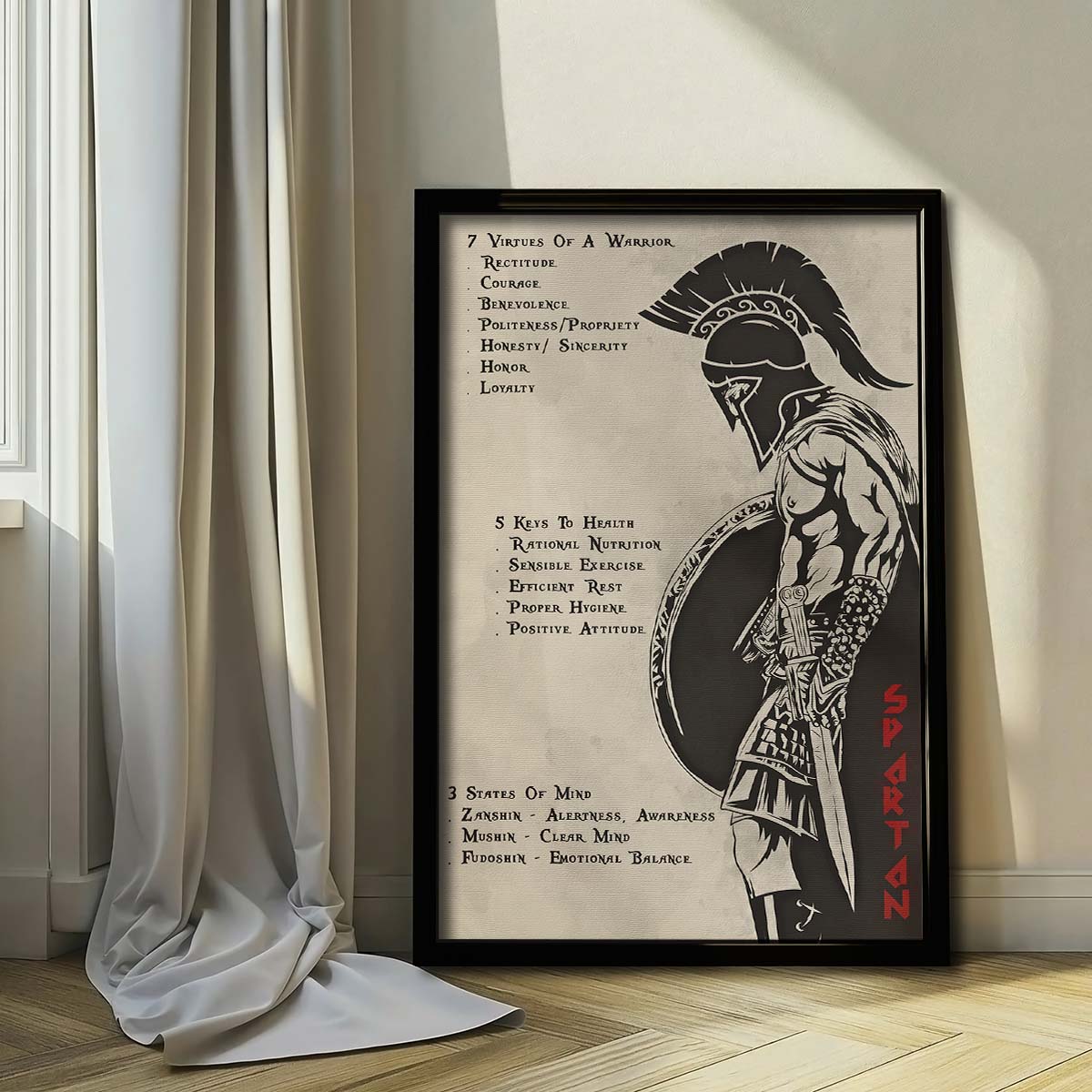 Spartan Wall Art - Spartan Poster - Spartan Canvas - 753 CODE - WA002 - Spartan Warrior - Vertical Poster - Vertical Canvas
