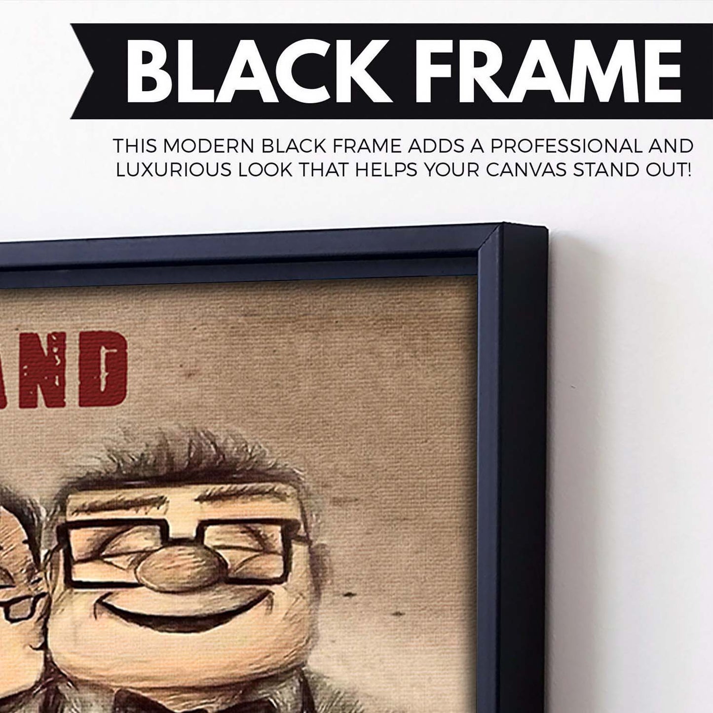 UP006 - To My Husband - Braver - Stronger - Smarter - Loved - Carl & Ellie - Up (2009 film) - Horizontal Poster - Horizontal Canvas - Carl & Ellie Poster