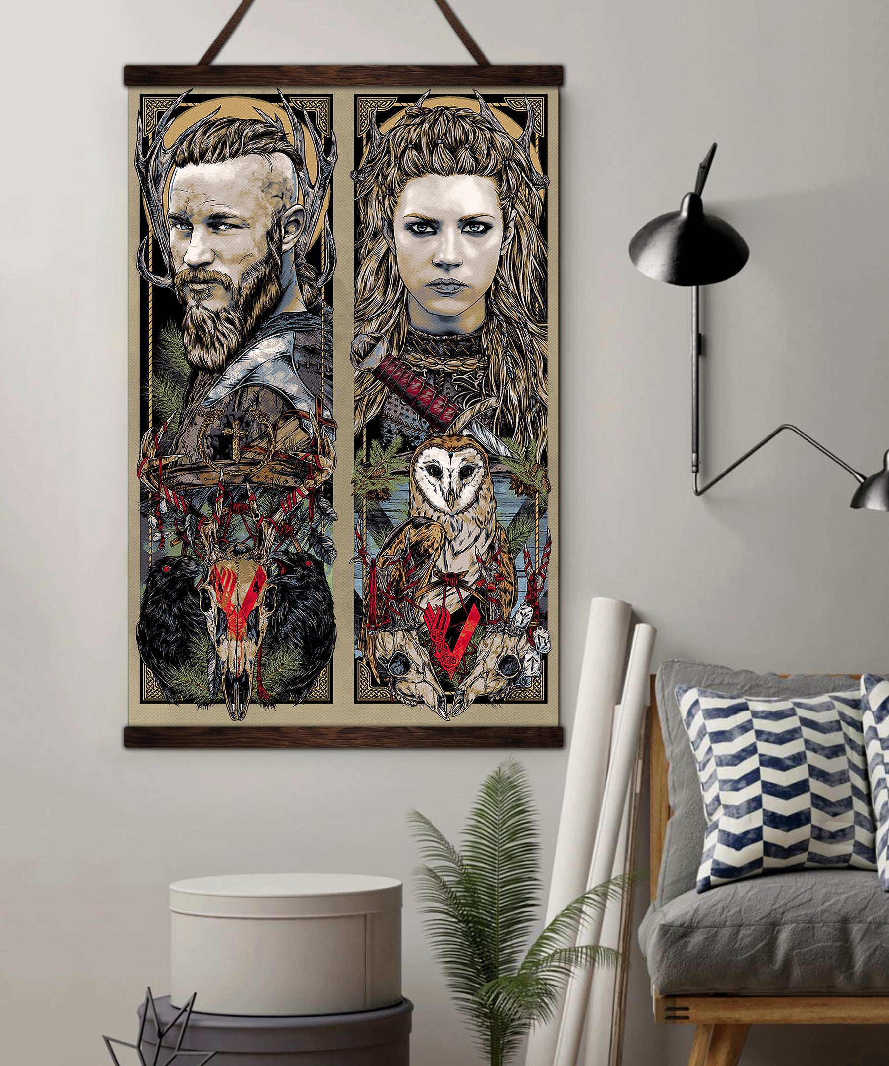 VK005 - Ragnar & Lagertha - Viking Poster