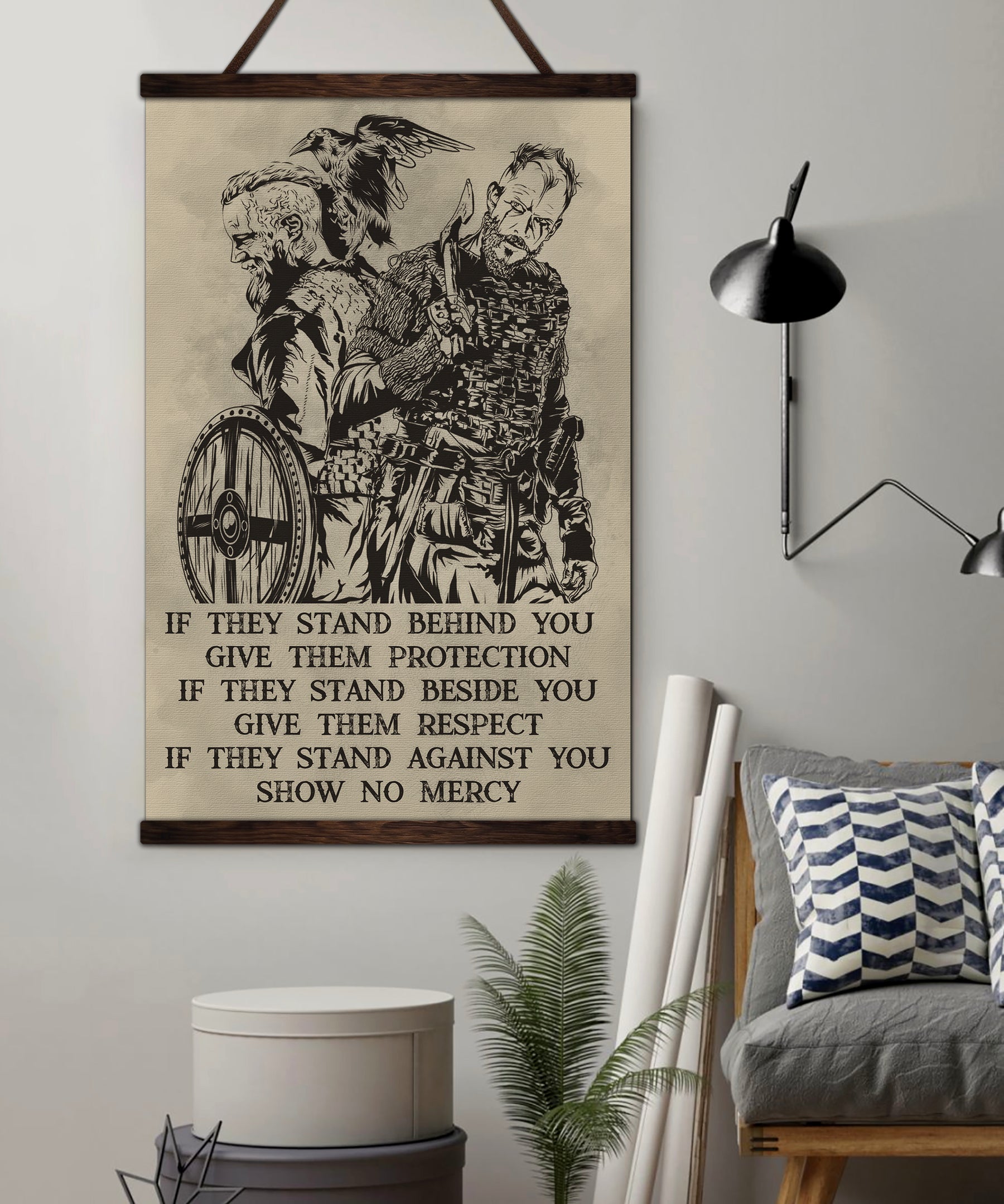 VK045 - If - Show No Mercy - Viking Poster