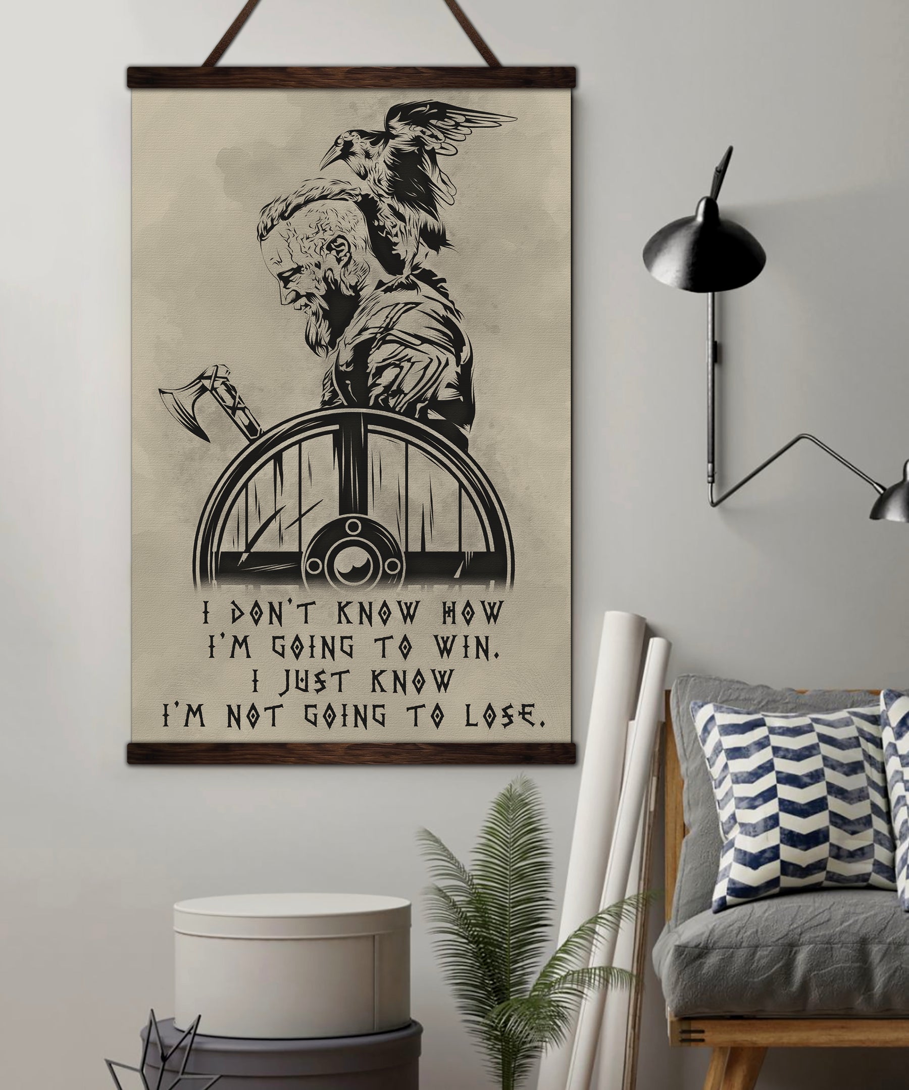 VK056 - I’m Not Going To Lose - Ragnar - Viking Poster