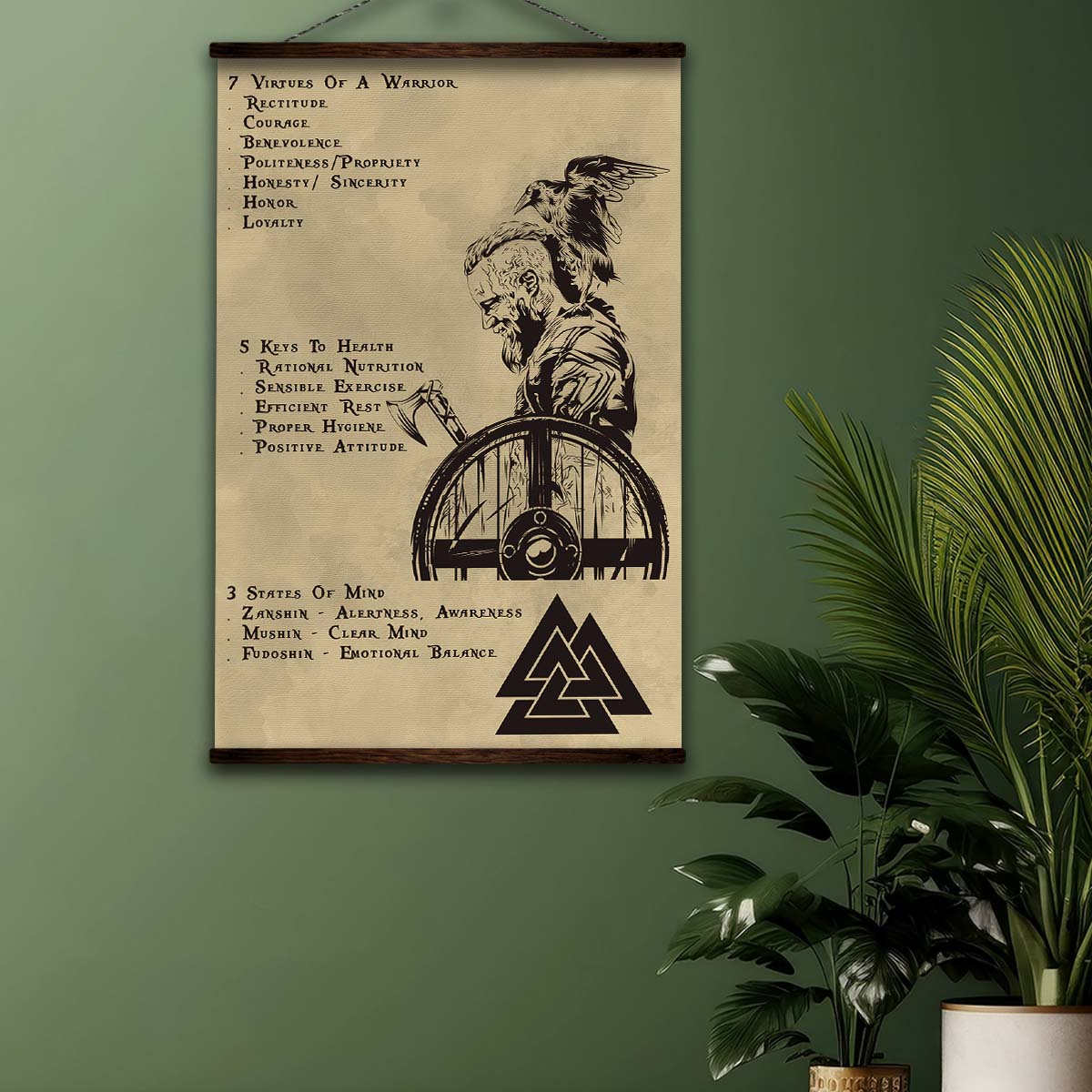 Viking Wall Art - Viking Poster - Viking Canvas - 7 5 3 CODE - Show No Mercy - VK044 - Vertical Poster - Vertical Canvas