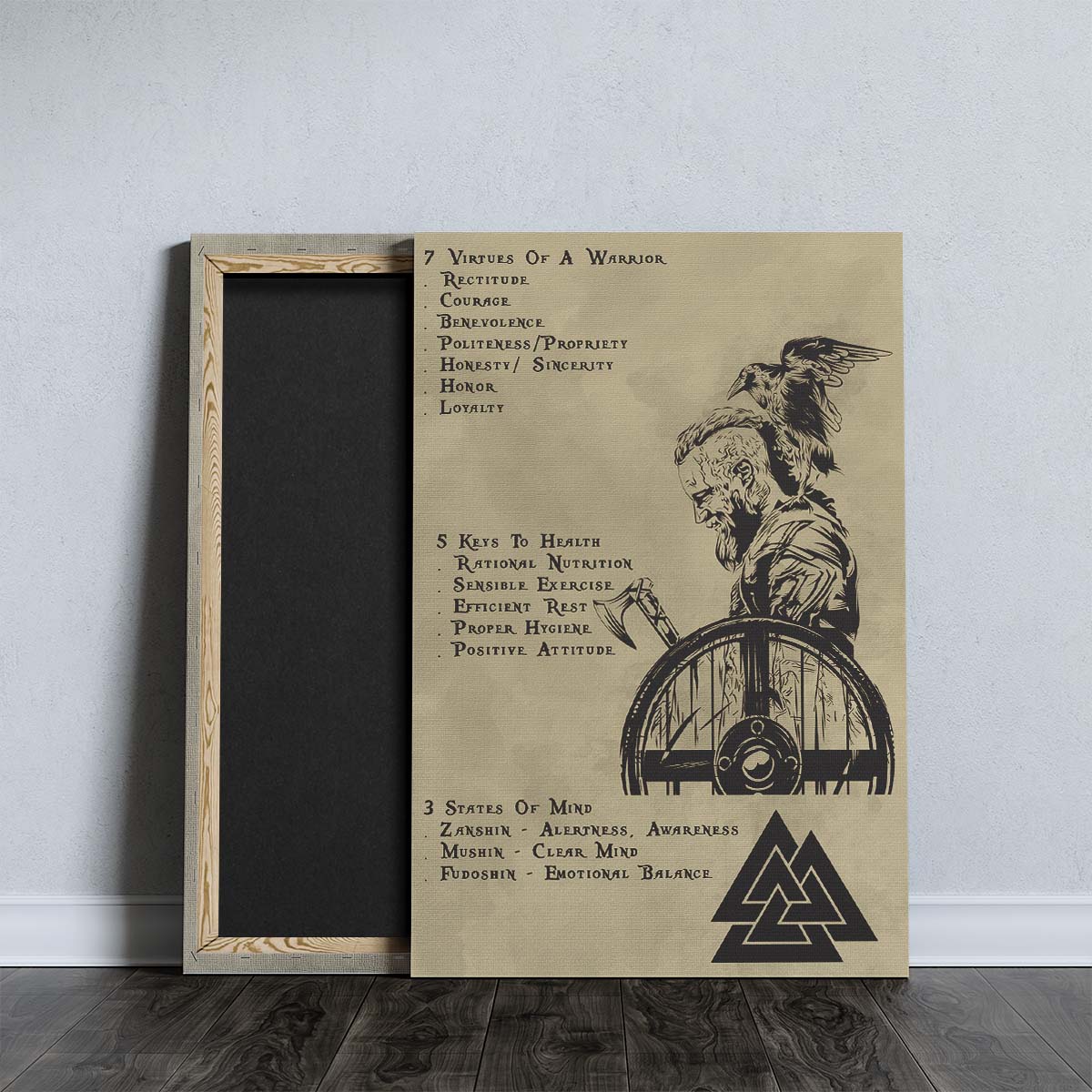 Viking Wall Art - Viking Poster - Viking Canvas - 7 5 3 CODE - Show No Mercy - VK044 - Vertical Poster - Vertical Canvas