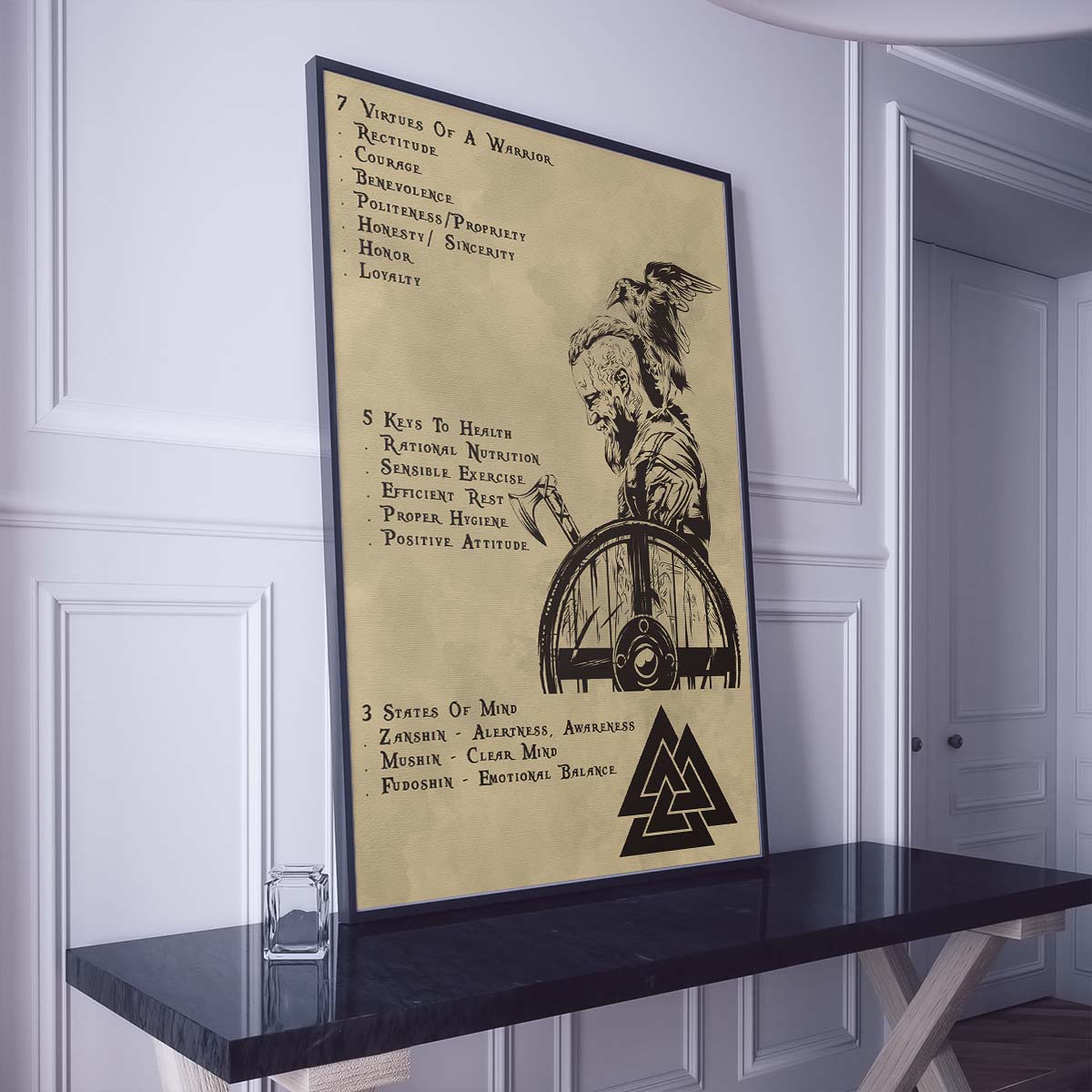 Viking Wall Art - Viking Poster - Viking Canvas - 7 5 3 CODE - Show No Mercy - VK044 - Vertical Poster - Vertical Canvas
