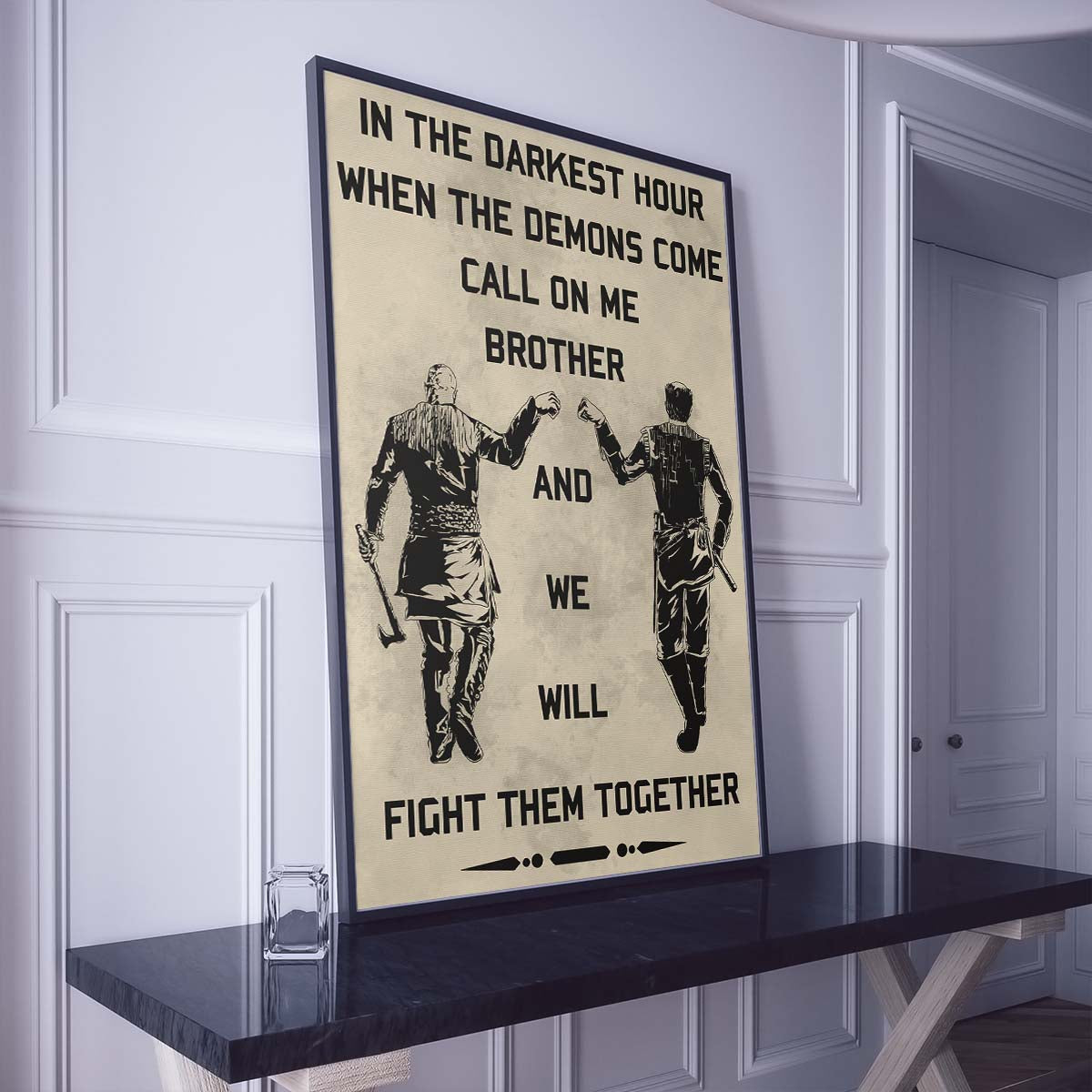 Viking Wall Art - Viking Poster - Viking Canvas - Call On Me Brother - VK016 - Vertical Poster - Vertical Canvas