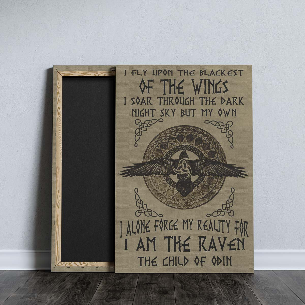 Viking Wall Art - Viking Poster - Viking Canvas - I Am The Raven The Child Of Odin - VK002 - Vertical Poster - Vertical Canvas