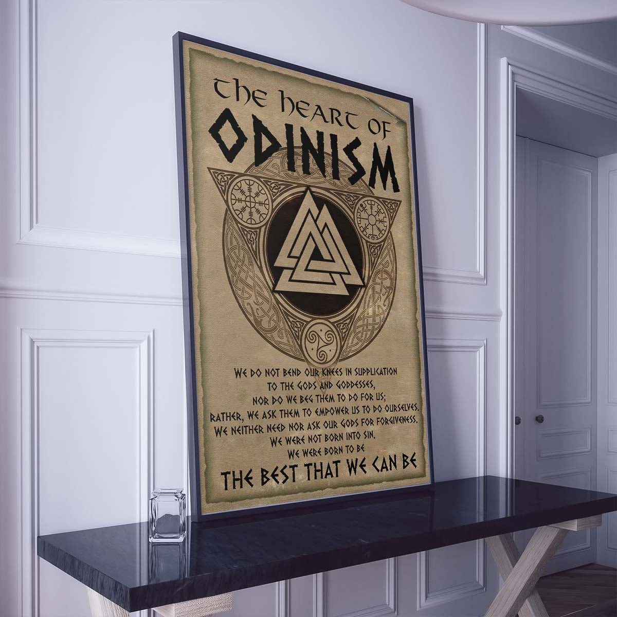 Viking Wall Art - Viking Poster - Viking Canvas - The Heart Of Odinism - VK004 - Vertical Poster - Vertical Canvas