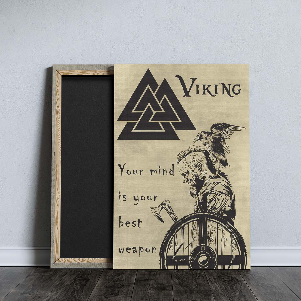 Viking Wall Art - Viking Poster - Viking Canvas - Your Mind Is Your Best Weapon - VK048 - Vertical Poster - Vertical Canvas
