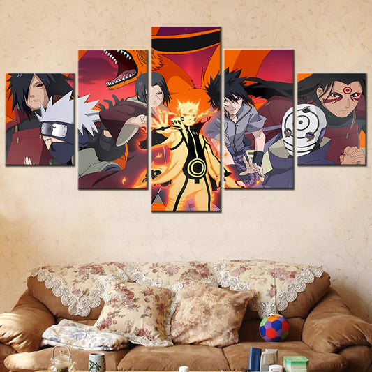 Naruto Canvas Wall Art - NA5107 - Uzumaki Naruto - Uchiha Sasuke - Kakashi Hatake - Itachi Uchiha