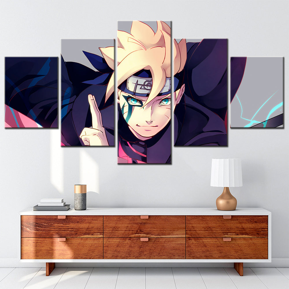 Naruto - 5 Pieces Wall Art - Uzumaki Naruto 3 - Printed Wall Pictures Home Decor - Naruto Poster - Naruto Canvas