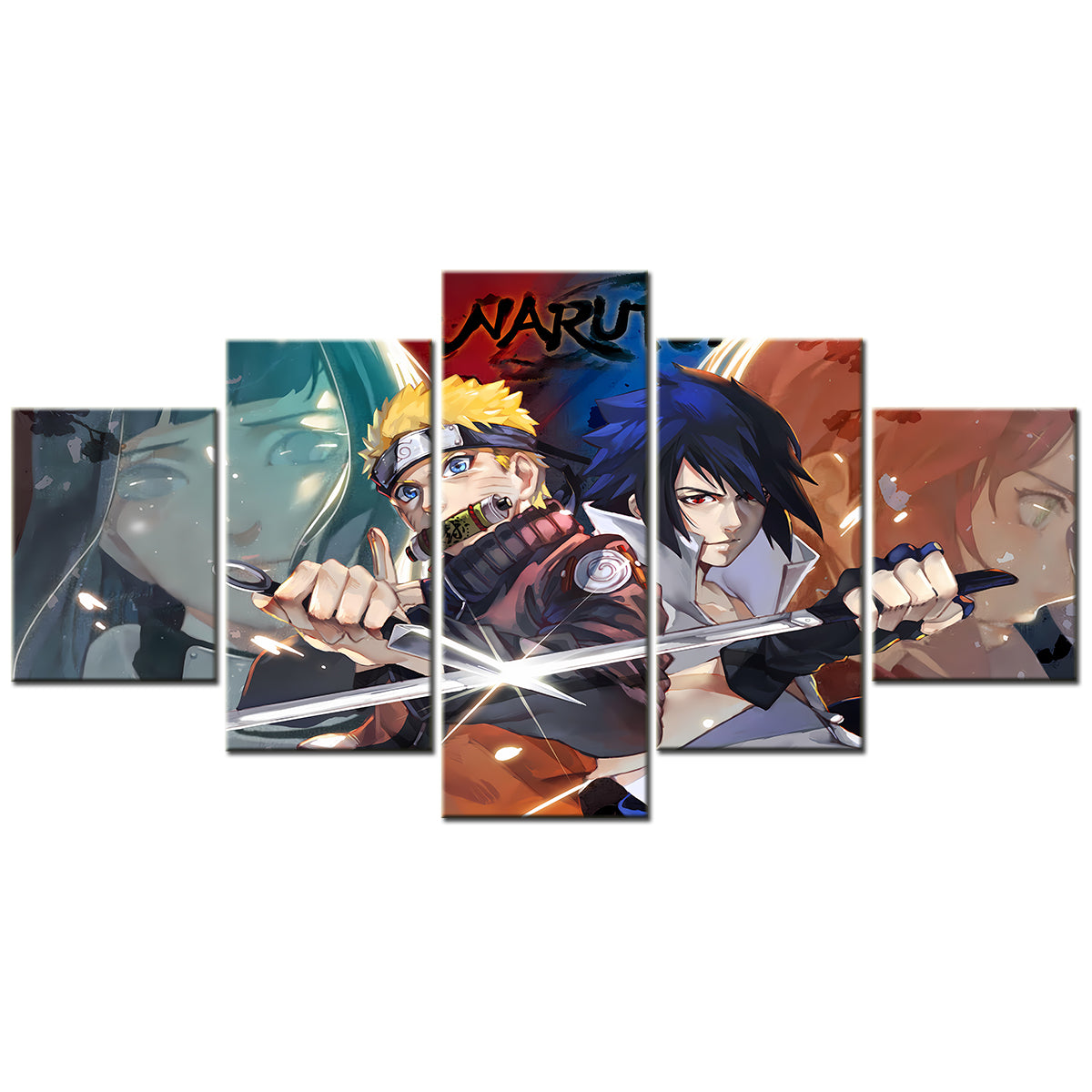 Naruto Canvas Wall Art - NA5134 - Uzumaki Naruto - Uchiha Sasuke