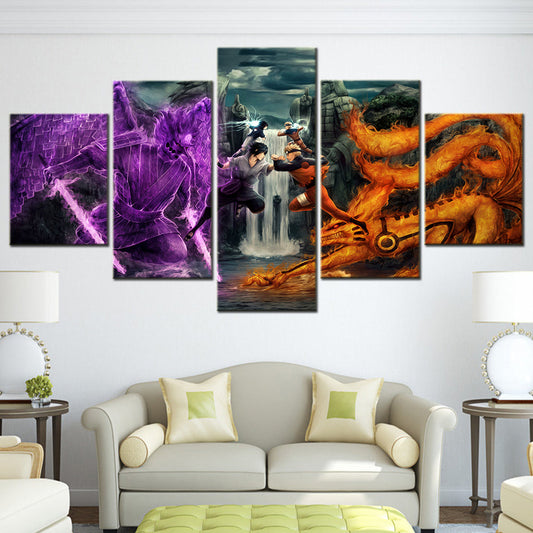 Naruto Canvas Wall Art - NA5131 - Uzumaki Naruto - Uchiha Sasuke