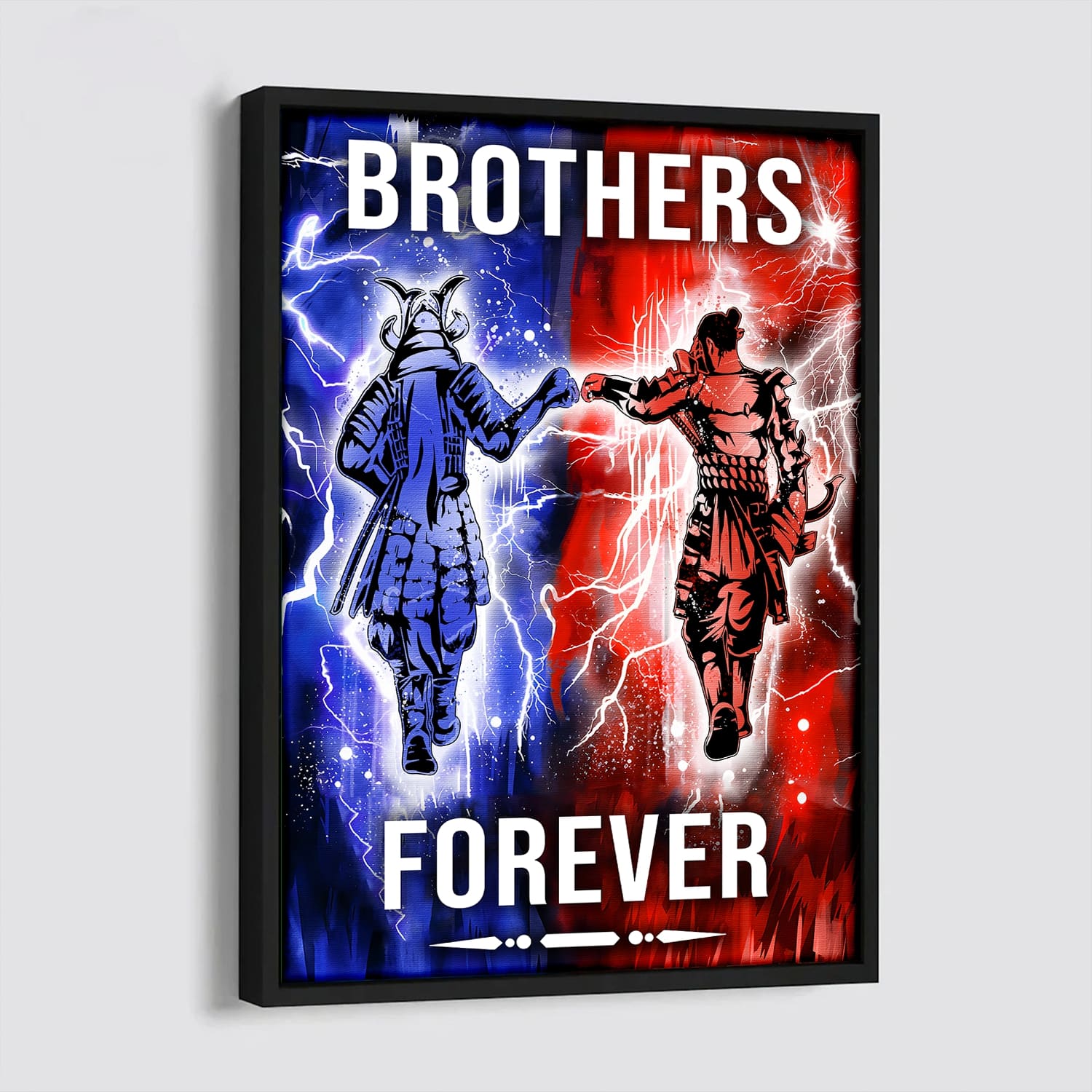 SA101 - Brothers Forever - Bushido - Katana - Ronin - Miyamoto Musashi - Vertical Poster - Vertical Canvas - Samurai Poster