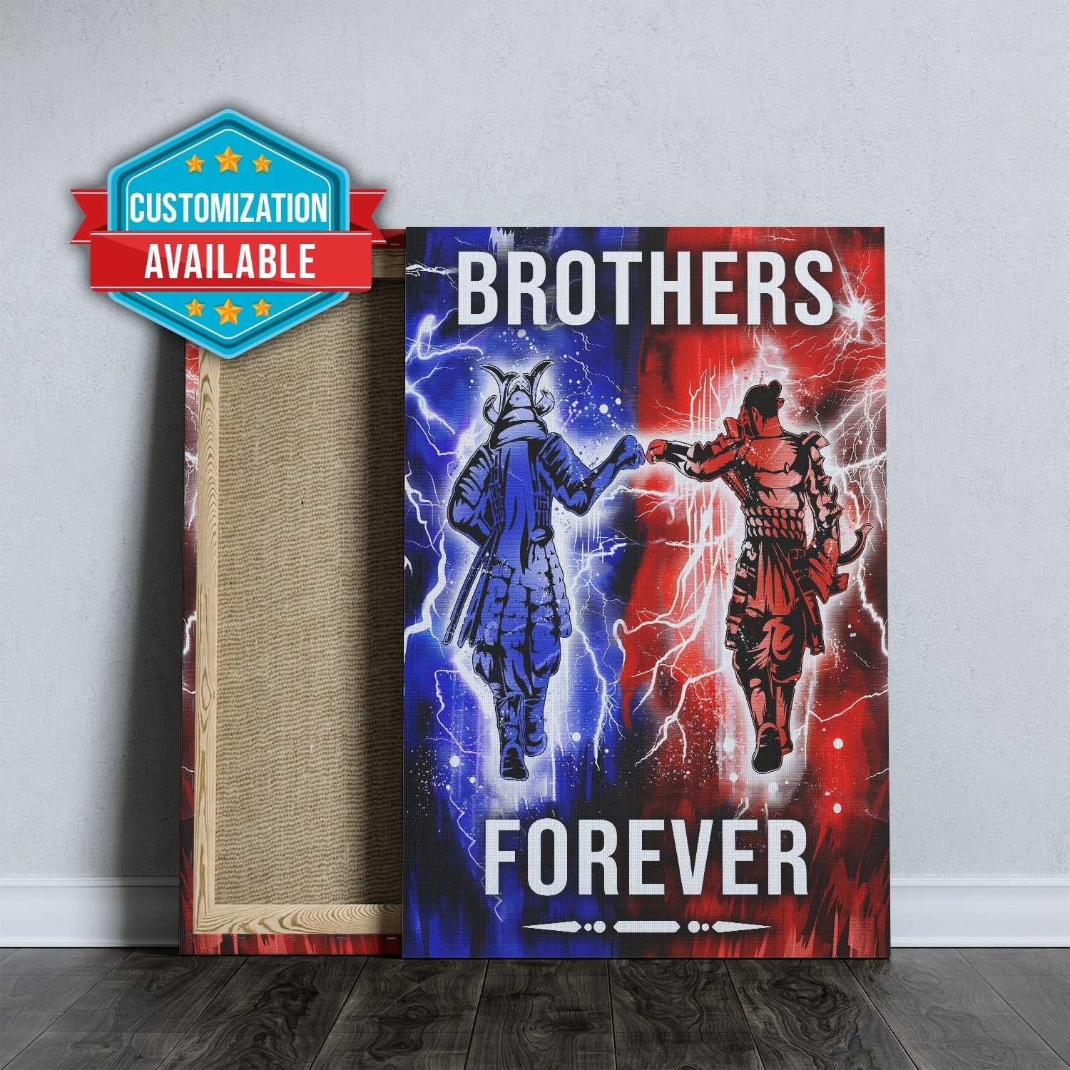 SA101 - Brothers Forever - Bushido - Katana - Ronin - Miyamoto Musashi - Vertical Poster - Vertical Canvas - Samurai Poster
