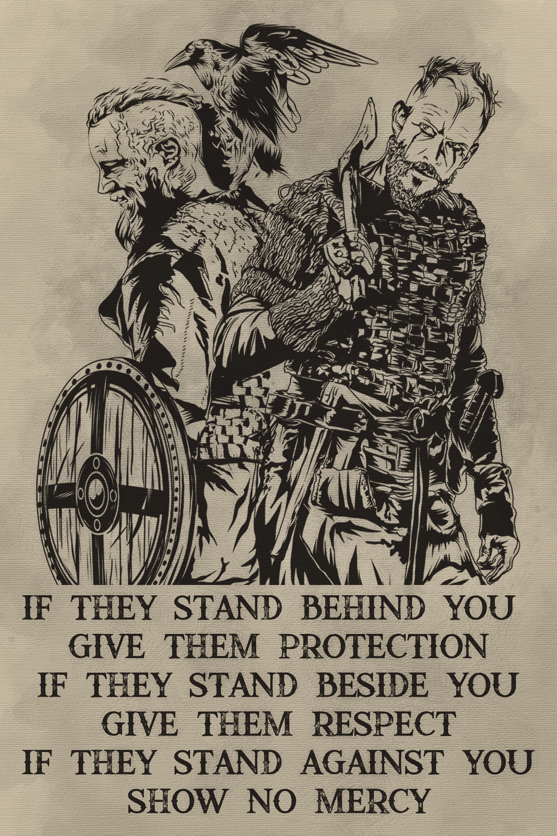 VK045 - If - Show No Mercy - Viking Poster