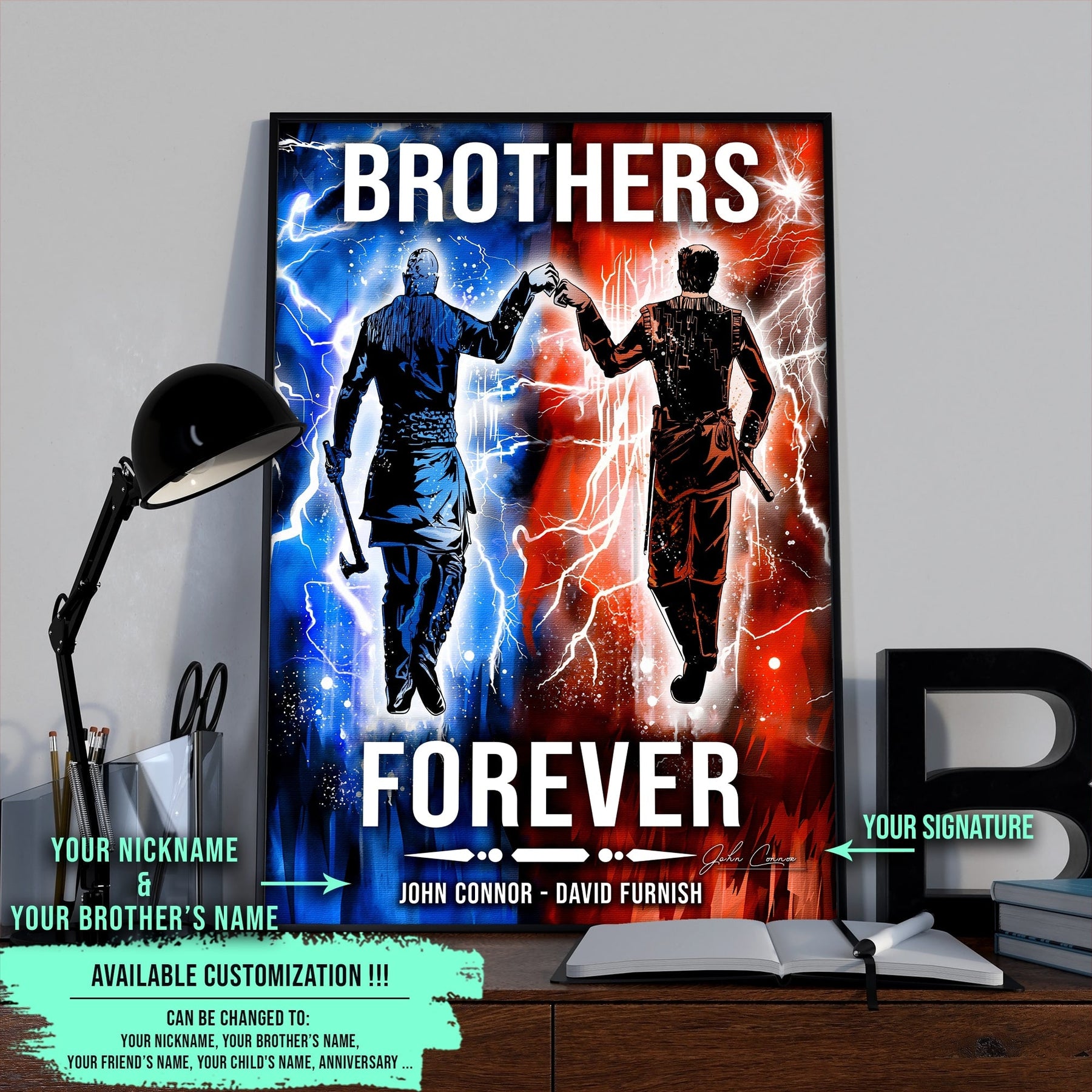 VK063 - Brothers Forever - Ragnar Lothbrok - Floki - Vertical Poster - Vertical Canvas - Viking Poster