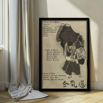 Aikido Wall Art - Aikido Poster - Aikido Canvas - 753 CODE - AI018 - Vertical Poster - Vertical Canvas