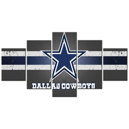 American Football - 5 Pieces Wall Art - AF5004 - Dallas Cowboys - American Football Poster - American Football Canvas