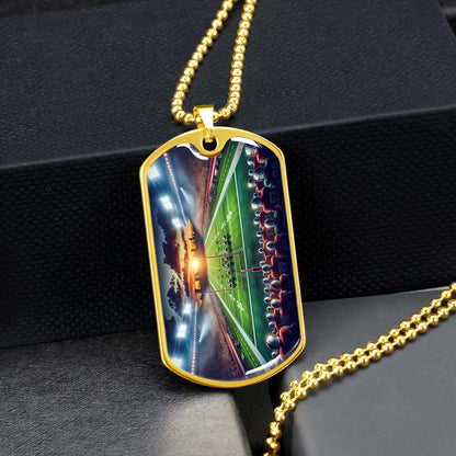 American Football - AFD033 - NFL Sunset Showdown - American Football Dog Tag - Military Ball Chain - Luxury Dog Tag