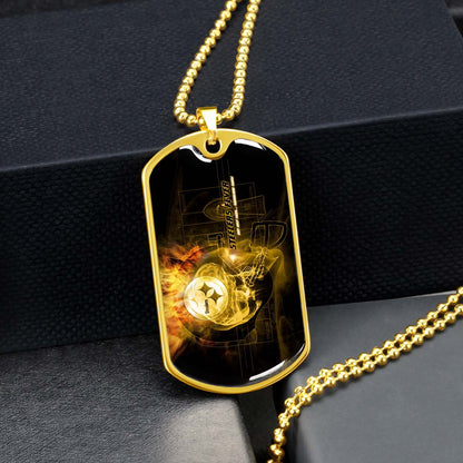 American Football - AFD046 - Steelers Fever A Passion for Pittsburgh Sports - American Football Dog Tag - Military Ball Chain - Luxury Dog Tag