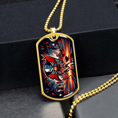 American Football - AFD051 - Tampa Bay Buccaneers Super Bowl Spirit - American Football Dog Tag - Military Ball Chain - Luxury Dog Tag