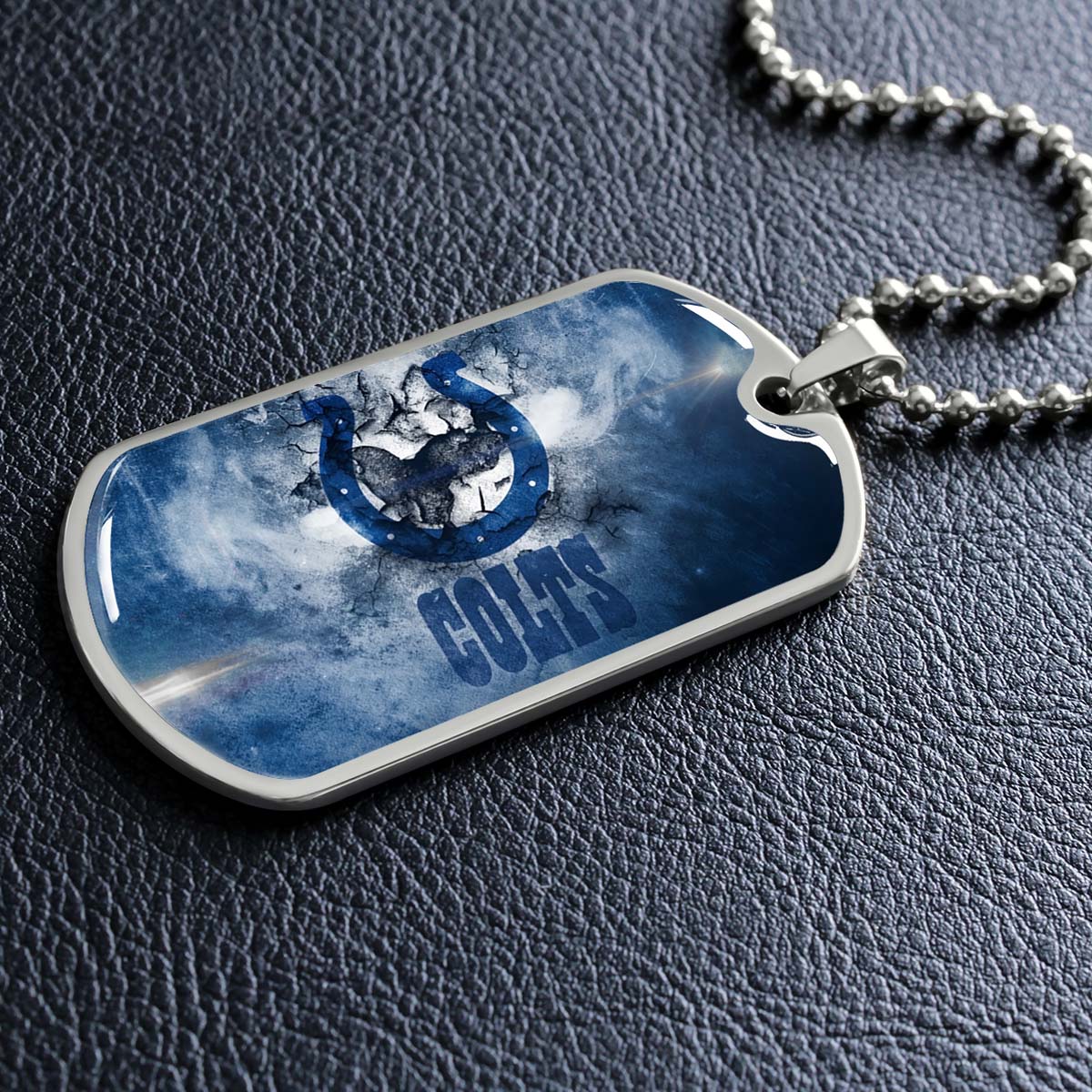 American Football - AFD065 - Indianapolis Colts - NFL Football Team - American Football Dog Tag - Military Ball Chain - Luxury Dog Tag