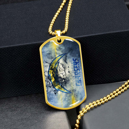American Football - AFD077 - San Diego Chargers - NFL Football Team - American Football Dog Tag - Military Ball Chain - Luxury Dog Tag