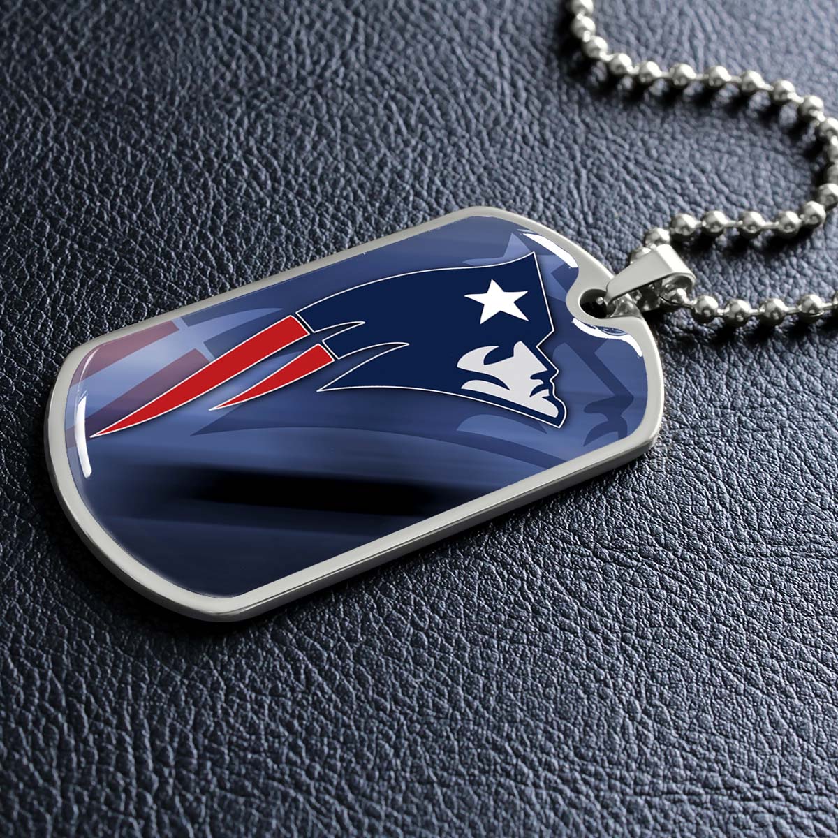 American Football - AFD087 - New England Patriots The Spirit Of Champions In Sports - NFL Football Team - American Football Dog Tag - Military Ball Chain - Luxury Dog Tag