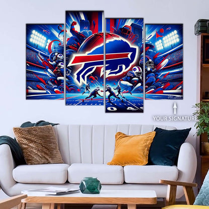 American Football Wall Art - AF5169 - Buffalo Bills - Super Bowl Spirit - NFL Football Team - American Football Poster - American Football Canvas