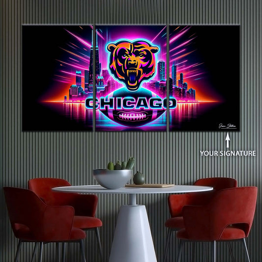 American Football Wall Art - AF5171 - Chicago Bears - NFL Football Team - American Football Poster - American Football Canvas