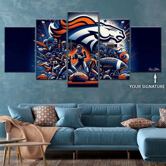 American Football Wall Art - AF5177 - Denver Broncos - NFL Super Bowl - American Football Poster - American Football Canvas