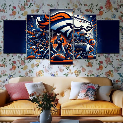 American Football Wall Art - AF5177 - Denver Broncos - NFL Super Bowl - American Football Poster - American Football Canvas