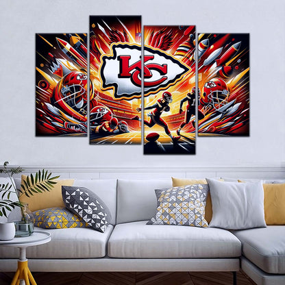American Football Wall Art - AF5183 - Dynamic Kansas City Chiefs - Super Bowl - NFL Football Team - American Football Poster - American Football Canvas
