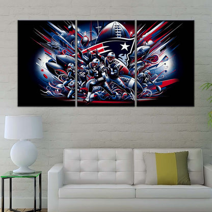 American Football Wall Art - AF5201 - New England Patriots - Super Bowl - NFL Football Team - American Football Poster - American Football Canvas