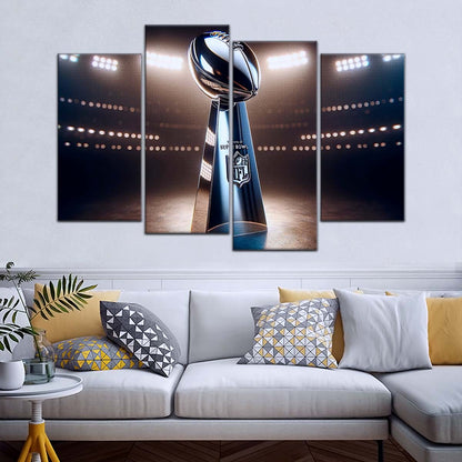 American Football Wall Art - AF5205 - NFL Football Super Bowl Trophy - American Football Poster - American Football Canvas