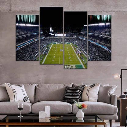 American Football Wall Art - AF5209 - Philadelphia Eagles - Night Game Atmosphere in the Stadium - NFL Football Team - American Football Poster - American Football Canvas