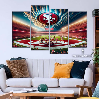 American Football Wall Art - AF5218 - San Francisco 49ers - Stadium NFL Football - American Football Poster - American Football Canvas