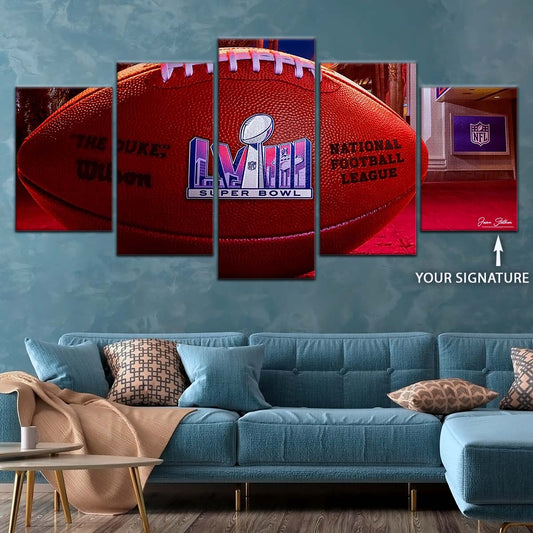 American Football Wall Art - AF5221 - Super Bowl Excitement - NFL Football - American Football Poster - American Football Canvas