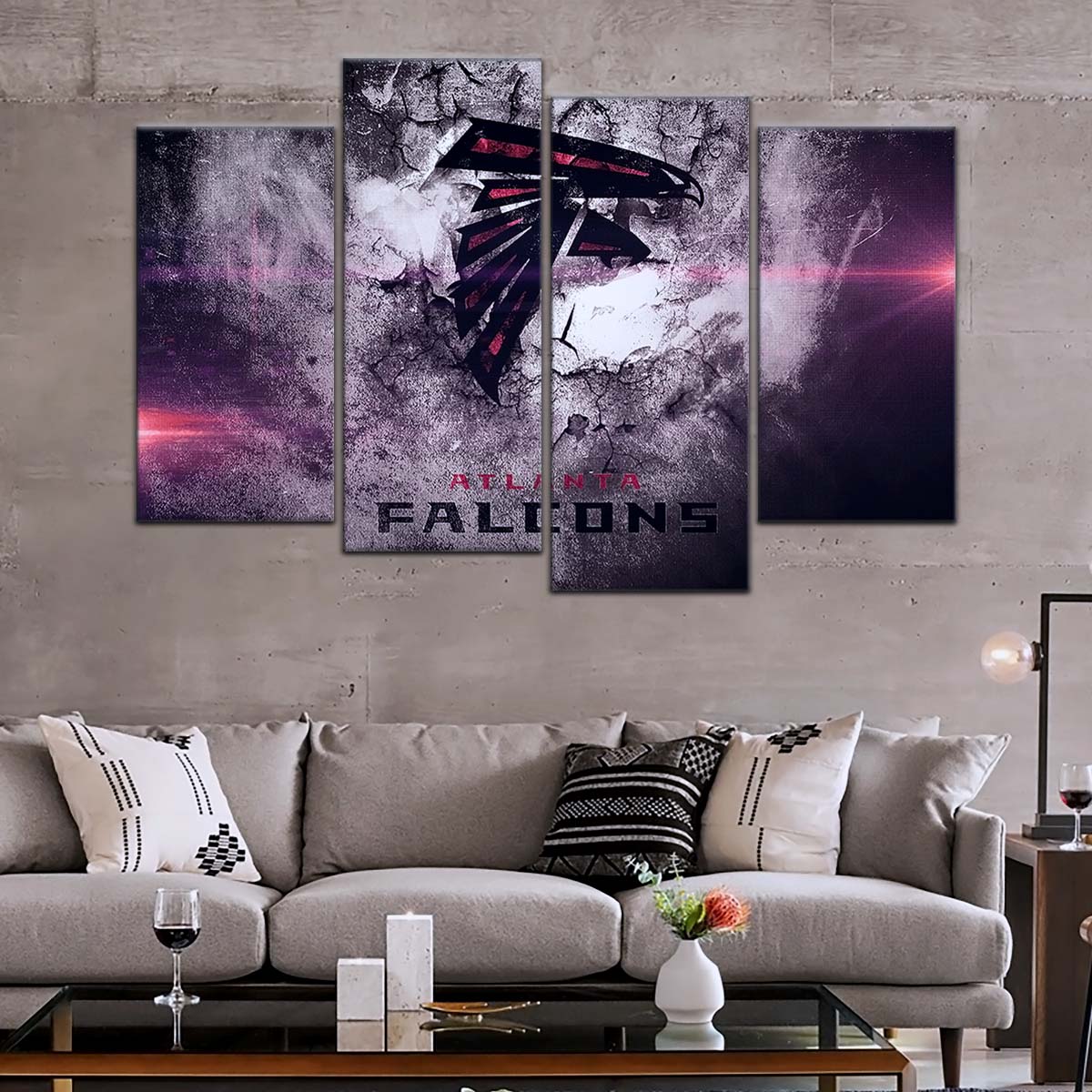 American Football Wall Art - AF5230 - Atlanta Falcons - NFL Football Team - American Football Poster - American Football Canvas