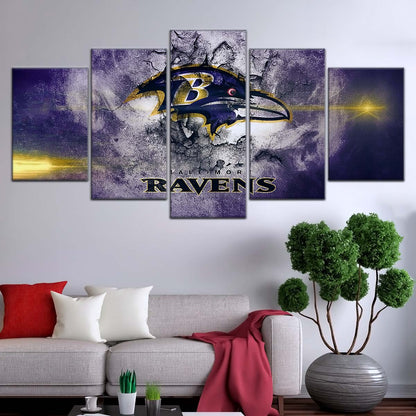 American Football Wall Art - AF5231 - Baltimore Ravens - NFL Football Team - American Football Poster - American Football Canvas