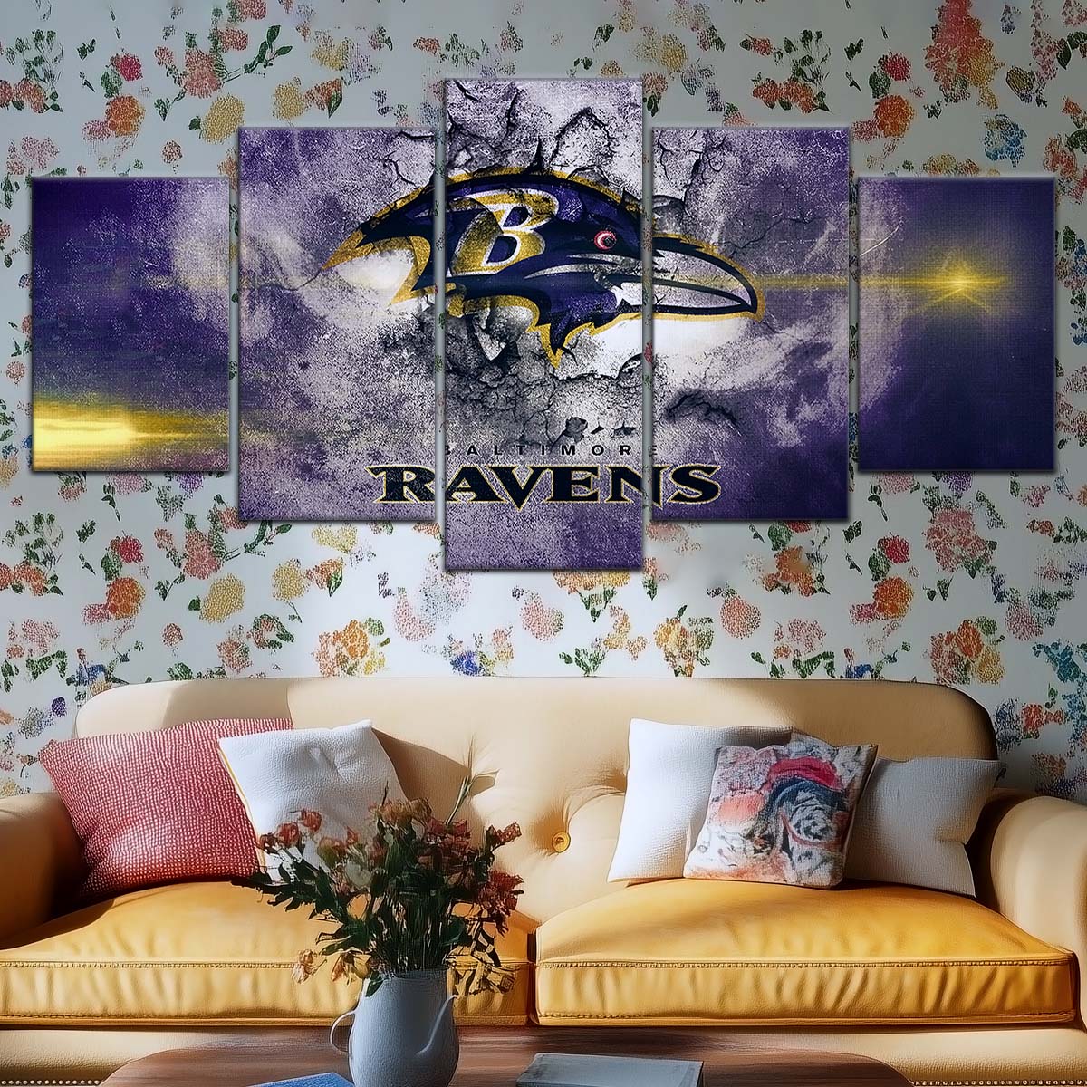 American Football Wall Art - AF5231 - Baltimore Ravens - NFL Football Team - American Football Poster - American Football Canvas