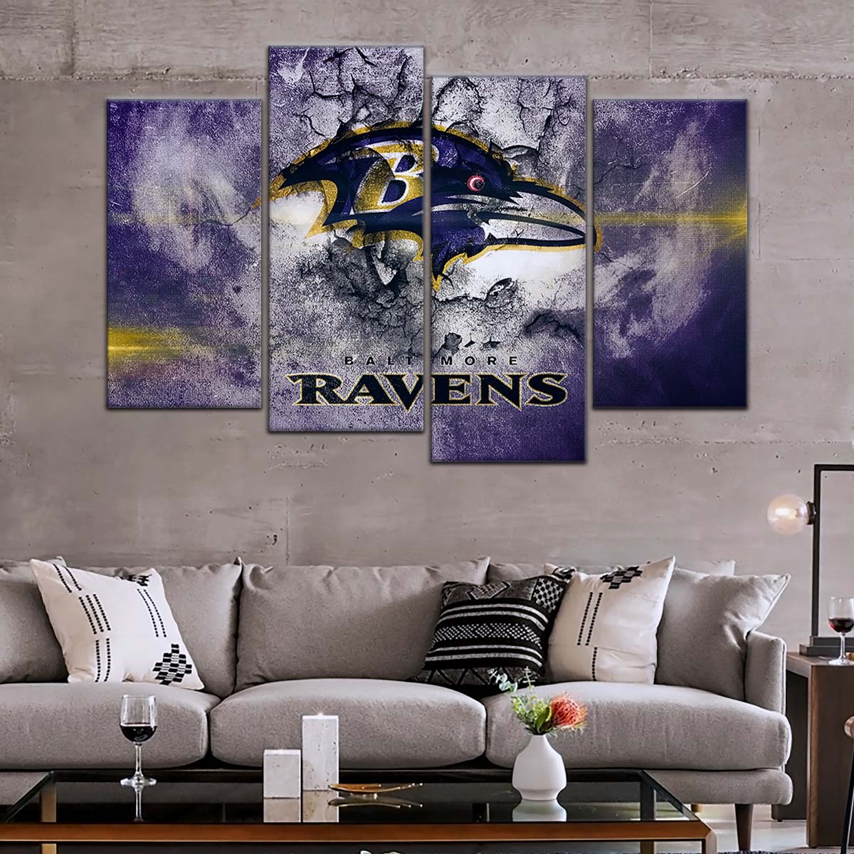 American Football Wall Art - AF5231 - Baltimore Ravens - NFL Football Team - American Football Poster - American Football Canvas